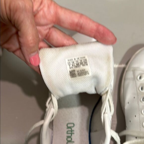 Men’s Adidas Stan Smith Endorsed White and Green Leather Sneakers - Picture 11 of 12